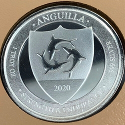 2020 Anguilla, 2 Dollars - Elizabeth II Coat of Arms