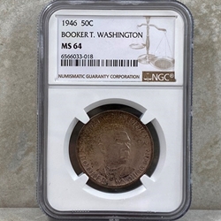 1946 Booker T. Washington Half Dollar, 018, MS 64