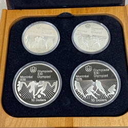 1976 Canada 4-Coin Silver Montreal Olympics