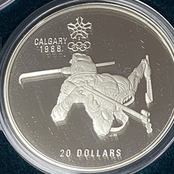 1986-1988 Canada 20 Dollars - Elizabeth II Biathlon