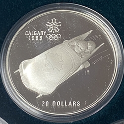 1987-1988 Canada 20 Dollars - Elizabeth II Bobsled