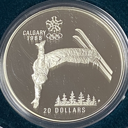 1986-1988 Canada 20 Dollars - Elizabeth II Free-style Skiing