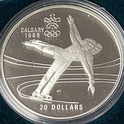 1987-1988 Canada 20 Dollars - Elizabeth II Ice Skating