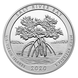 2020 ATB 5 Oz 999 Fine Silver Coin, Salt River Bay National Historical Park and Ecological Preserve