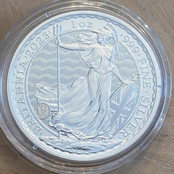 2023 Great Britain Silver Britannia 1 oz Silver £2 King Charles Coin