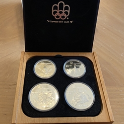1975 Canada 4-Coin Silver Montreal Olympics