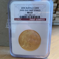 2006 American Buffalo One Ounce Gold MS 69, 1 Each