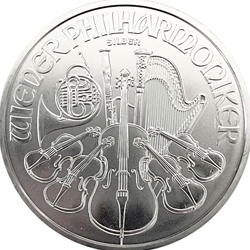 2023 Austria, € 1.50 Euro Vienna Philharmonic 1 oz .999 Silver Coin