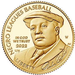 2022 Negro Leagues Baseball Proof Five-Dollar Gold Coin, Wanted