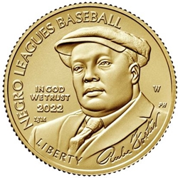 2022 Negro Leagues Baseball Uncirculated Five-Dollar Gold Coin, Wanted