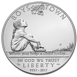 2017-P Boys Town Centennial Uncirculated Silver Dollar, Wanted