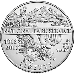 2016-D National Park Service 100th Anniversary Clad Half Dollar Uncirculated Coin, Wanted