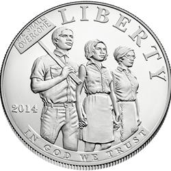 2014-P Civil Rights Act of 1964 Uncirculated Silver Dollar, Wanted