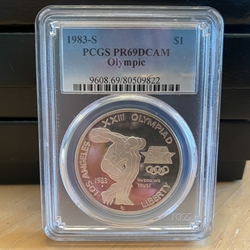 1983-S Proof Olympic Silver Dollar - PR69DCAM