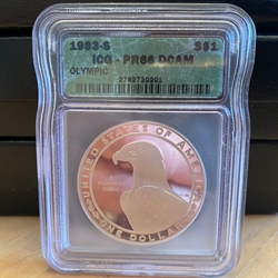 1983-S Proof Olympic Silver Dollar - PR66DCAM
