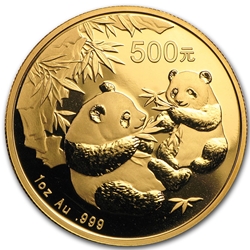 2006 China Panda Gold and Lunar Premium Set, 1 oz Gold 1/2, 1/4, 1/10 and 1/20 Oz