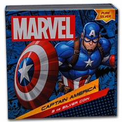 2023 Niue Marvel Captain America™ 3oz Silver Coin