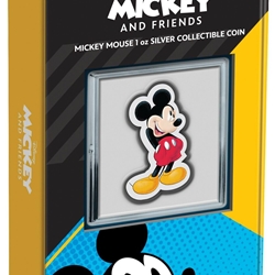2021 Niue Disney Mickey Mouse 1oz Silver Shaped Coin