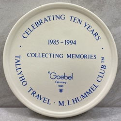 M.I. Hummel Thank you for your visit, Celebrating Ten Years 1985-1994