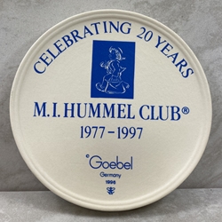 M.I. Hummel Club Charter Member, Celebrating 20 Years 1977-1997