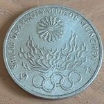 1972 Olympic Games in Munich, legend SPIELE DER XX. OLYMPIADE MÜNCHEN 19 72  10 Deutsche Mark, Series 6