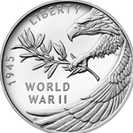 2020 End of World War II 75th Anniversary Silver Medal