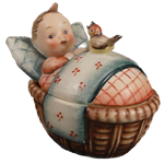 Mel 6 Child in Bed Candy Dish