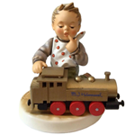 Hummel 2157 Full Speed Ahead, Gold Collector Set