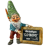 Goebel Co-Boy Gnome, Well 516, die lustigen “Co-Boy” Figuren von ©Goebel, In German, Tmk 5