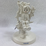 Hummel 677 Apple Tree Boy, Candle Stick Holder, Arbeitsmuster, White, Tmk 6