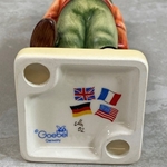 UK France - Germany American Flags Baclstamp