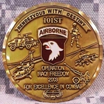 101st Airborne Division (Air Assault) OIF 2003 Combat Coin