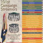Campaign Streamers, 101st Airborne Division, 2 3/4 inches wide and 3 feet in length