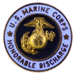 Decoration (Lapel Button), Honorable Discharge, U.S. Marine Corps