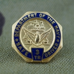 Lapel Button, Safe Driver Award, U.S. Navy and U.S. Marine Corps, 3 Years