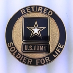 Badge, Identification, Soldier for Life, U.S. Army