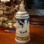 Beer Steins with Figural Lids