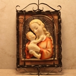 Hummel 222 Madonna Plaque  with Metal Frame