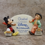Hummel 187 Type 18 Merry Wanderer  Disney Figurines Mickey Mouse, Plaque, Type 1