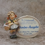 Hummel 722 Little Visitor Plaque, Type 3, Factory Visit, Open House 15. Juni 1996, Personalized