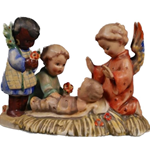 Hummel 31 Silent Night w/ Black Child, Candleholder, Tmk 1, Sold $1,920.00