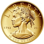 American Liberty One Ounce 225th Anniversary Gold Coin