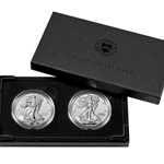 American Eagle 2021 One Ounce Silver Reverse Proof Two-Coin Set Designer Edition