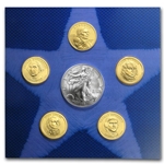 U.S. Mint Uncirculated Dollar Set (w/Burnished Silver Eagle)