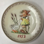 Hummel 267 Annual Plate, 1973/1974 Goose Girl (Sample), Never Issued!