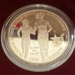 1995 Paralympics Blind Runner Silver Dollar