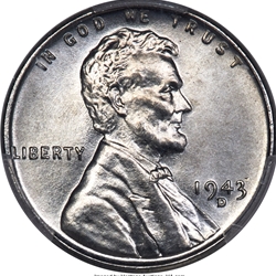 Lincoln Cents, 1943, Steel Cent