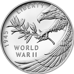 2020 End of World War II 75th Anniversary Silver Medal