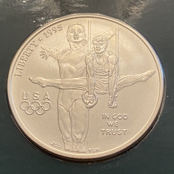 1995 Olympic Gymnastics Silver Dollar