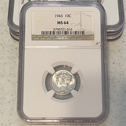 Mercury Dimes Certified / Slabbed